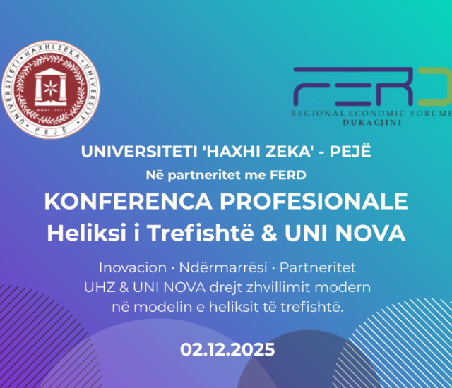 Universiteti Haxhi Zeka, FERD me mbështetje të SHER drejt Konferencës së Tretë: